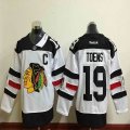 New Chicago Blackhawks #19 Jonathan Toews white black NHL Jerseys