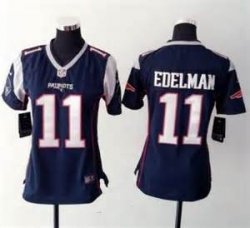 Nike New England Patriots 11 Julian Edelman blue children jerseys