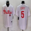 Nike Philadelphia Phillies #5 Bryson Stott white majestic baseball jerseys 02