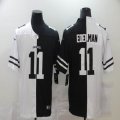 New England Patriots #11 Julian Edelman white black Split Nike Color Rush Limited Jersey-BD