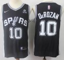 San Antonio Spurs #10 Demar Derozan black nike nba jersey-S8