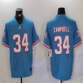 Tennessee Titans 34 Earl Campbell skyblue Nike Vapor F.U.S.E. Limited Jersey