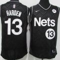 Nike Brooklyn Nets #13 James Harden black NBA basketball Jerseys Bonus Edition -XD