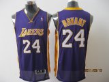 Los Angeles Lakers 24 BRYANT white vintage nba jersey