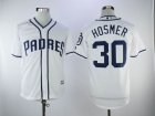 San Diego Padres #30 Eric Hosmer white majestic baseball jersey