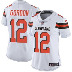 Women Browns #12 Josh Gordon white Nike Color Rush Limited Jerseys