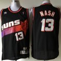 Phoenix Suns 13# Steve Nash black throwback nba basketball jerseys-XD