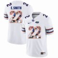 Custom Florida Gators #22 E.Smith white fashion college football jersey