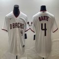 Nike Arizona Diamondbacks #4 Ketel Marte white majestic mlb jerseys-BD