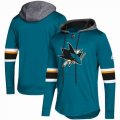 Custom Adidas San Jose Sharks green personality Ice Hockey Hooded Sweatshirt