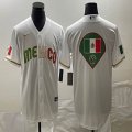 2023 World Cup Mexico blank white majestic baseball jerseys 50