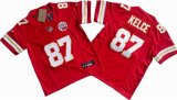 Youth Kansas City 87# Travis Kelce red Nike Vapor F.U.S.E. Limited Jersey