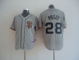 San Francisco Giants #28 Buster Posey Grey MLB Jerseys