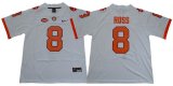 Clemson Tigers #8 Justyn Ross white College Football Color Rush Limited Jersey-HJ