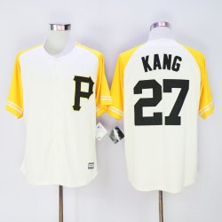 2016 MLB Jerseys Pittsburgh Pirates #27 Jung-ho Kang beige new baseball jersey