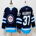 Adidas Winnipeg Jets #37 Dustin Byfuglien Dark blue hockey jersey