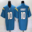 Nike Chargers #10 Justin Herbert skyblue Color Rush Limited Jersey 03