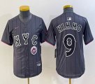 Youth Nike New York Mets #9 Brandon Nimmo gray majestic majestic baseball jerseys city version 03