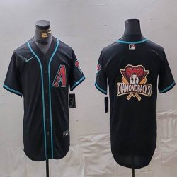 Nike Arizona Diamondbacks Blank Black Majestic Baseball Jersey-BD 02