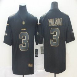 Nike Seattle Seahawks 3 Wilson black gold Color Rush Limited Jersey