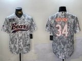 Chicago Bears #34 Walter Payton Nike Arctic Camo 2024 Salute to Service Limited Jersey Joint name-BD