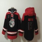 Cincinnati Reds #19 Joey Votto black red MLB Hooded Sweatshirt