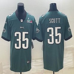 2023 Super Bowl Nike Philadelphia Eagles #35 Boston Scott green Color Rush Limited Jerseys-BD