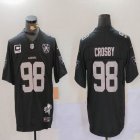 Las Vegas Raiders 98# Maxx Crosby black Nike Vapor F.U.S.E. Limited Jersey -BD 01