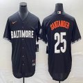 Nike Baltimore Orioles #25 Anthony Santander black majestic baseball jersey city version-BD 02