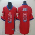 New York Giants #8 Daniel Jones red drift Color Rush Limited Jerseys