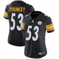 Women Pittsburgh Steelers #53 Maurkice Pouncey Nike black Color Rush Limited Jersey