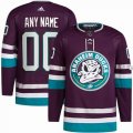 Anaheim Ducks adidas Purple 30th Anniversary Primegreen Authentic Custom Jersey