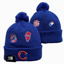 2024 Chicago Cubs blue MLB Cuffed Knit Hats