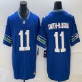 Nike Seahawks #11 Jaxon Smith-Njigba blue throwback Color Rush Limited Jersey-BD