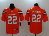 Cleveland Browns #22 Jabrill Peppers orange Nike Color Rush Limited Jerseys