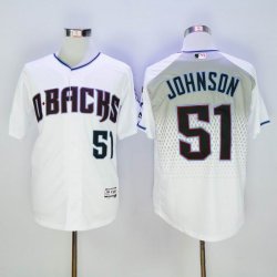 2016 New Arizona Diamondbacks #51 Randy Johnson White Baseball Jersey