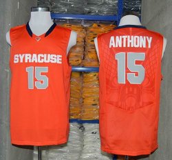 Syracuse Orange Camerlo Anthony 15 NCAA Authentic Basketball Jersey - Orange