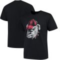 Georgia Bulldogs Midnight Mascot T-Shirt - Black