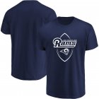 Los Angeles Rams Majestic Maximized Crew Neck T-Shirt â€“ Navy