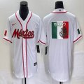 2023 World Cup Mexico blank white majestic baseball jerseys 36