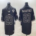 Nike San Francisco 49ers #23 Christian McCaffrey black gold Color Rush Limited Jersey with 75 th patch-BD