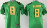 Youth Oregon Ducks Marcus Mariota #8 College Throwback Football Jersey - Green