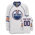 Reebok Edmonton Oilers Customized White Road Authentic Man NHL Jersey