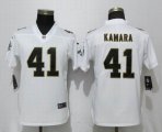 Women New Orleans Saints #41 Alvin Kamara Nike white Color Rush Limited Jersey(1)