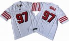 San Francisco 49ers 97# Nick Bosa white thrwoback Nike Vapor F.U.S.E. Limited Jersey