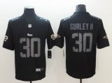 Nike Rams #30 Todd Gurley II black fashion Color Rush Limited Jersey