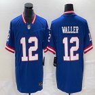 Nike New York Giants #12 Darren Waller blue Color Rush Limited Jersey 03