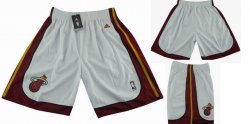 Miami Heat white nba short