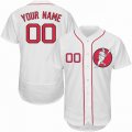 Custom Boston Red Sox white Flexbase baseball jerseys