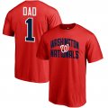 Men's Washington Nationals Fanatics Branded Red 2018 Father's Day Number 1 Dad T-Shirt